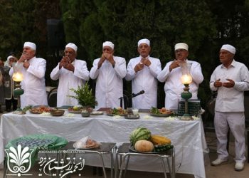 گزارش آیین واج یشت گهنبار چهره «میدیوشهم» در آتشکده یزد