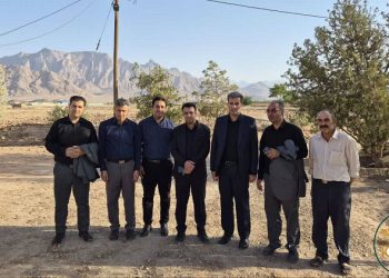 بازدید مسئولان شهرستان تفت از روستای چم