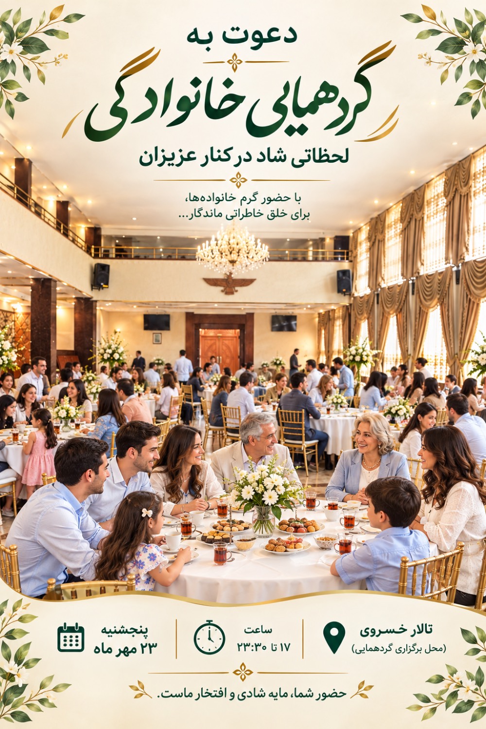 فراخوان انجمن زرتشتیان تهران برای گردهمایی شب شاد خانوادگی